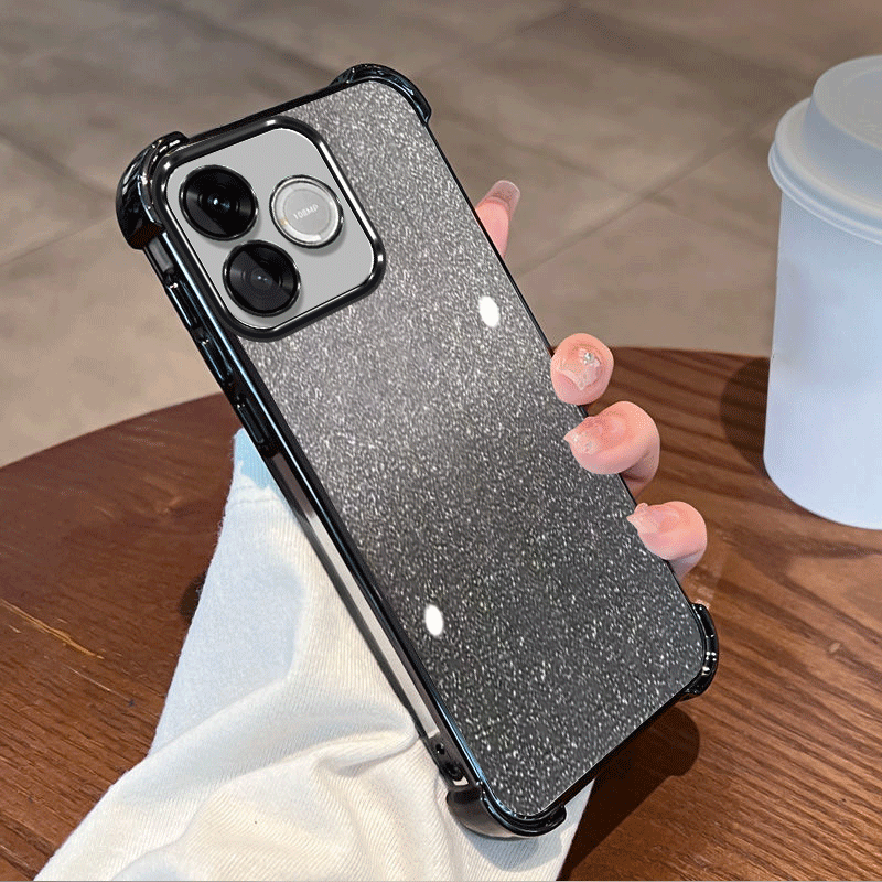 Glitter Shockproof Case - Funda protectora con revestimiento brillante para