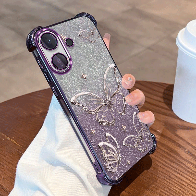 Glitter Shockproof Case - Funda protectora con revestimiento brillante para