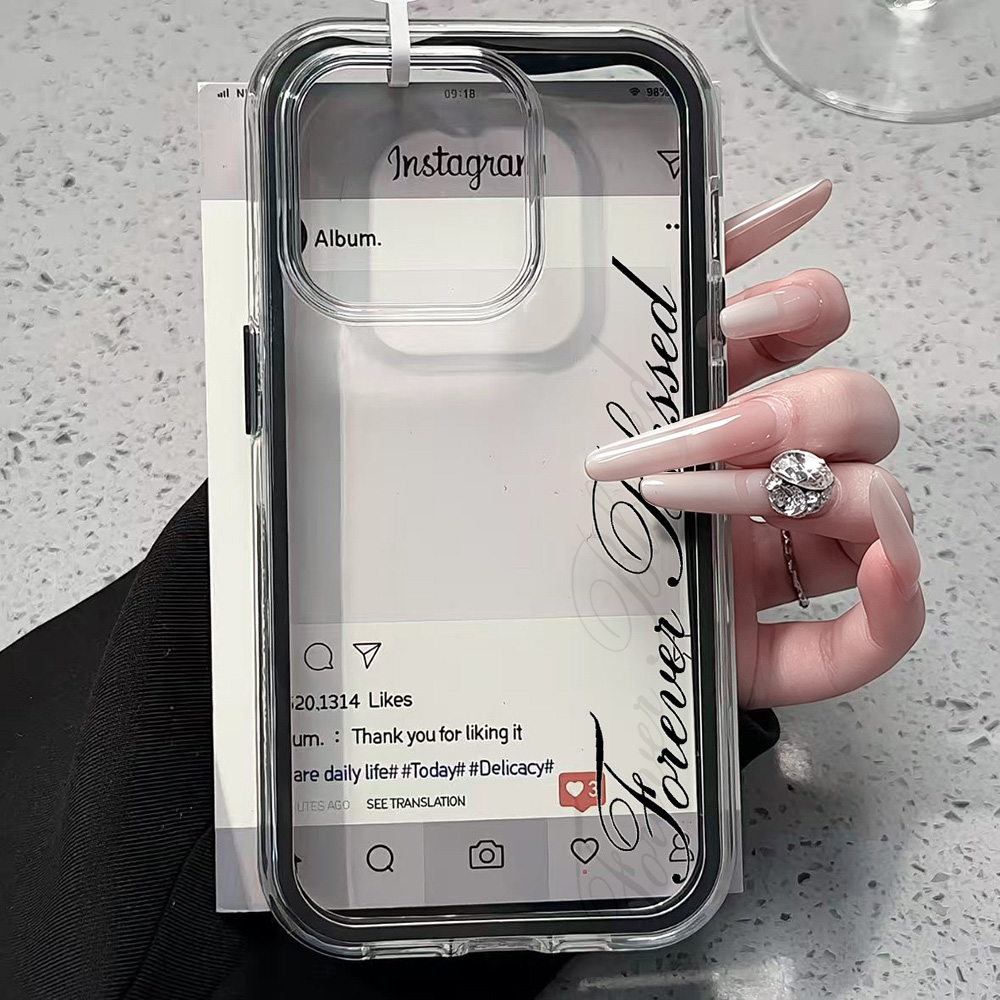 Phone Cases Xr - Funda Simple y Transparente Forever Blessed
