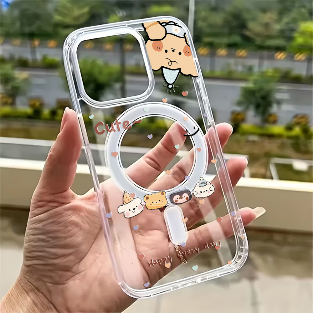 Phone Cases With Magsafe - Funda Transparente con Diseño de Puntos