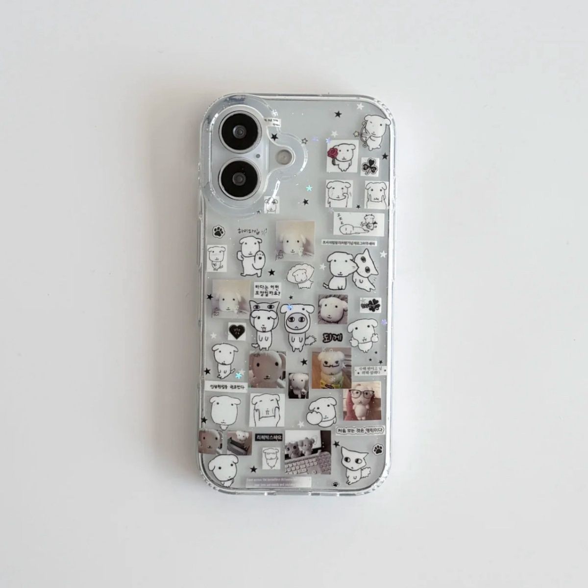 Glitter Shockproof Case - Funda de Teléfono con Ilustración de