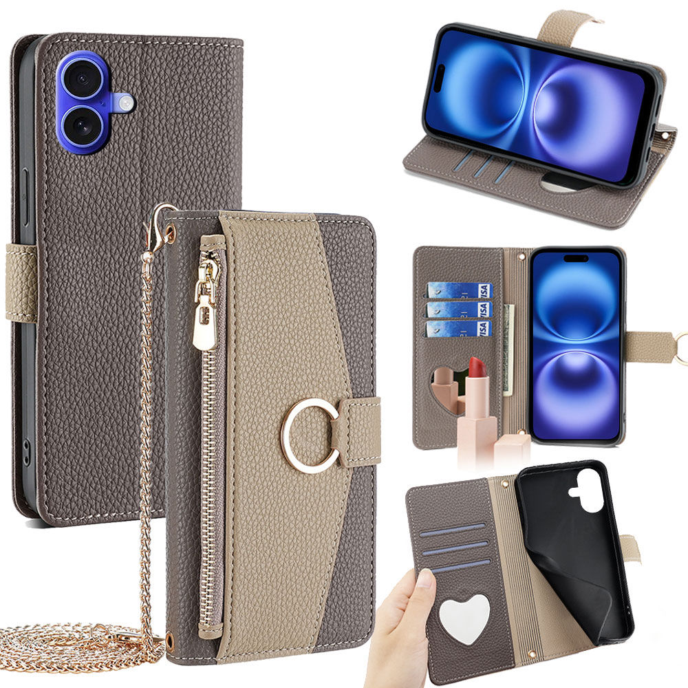 Flip Leather Case - Funda de teléfono cruzada de negocios