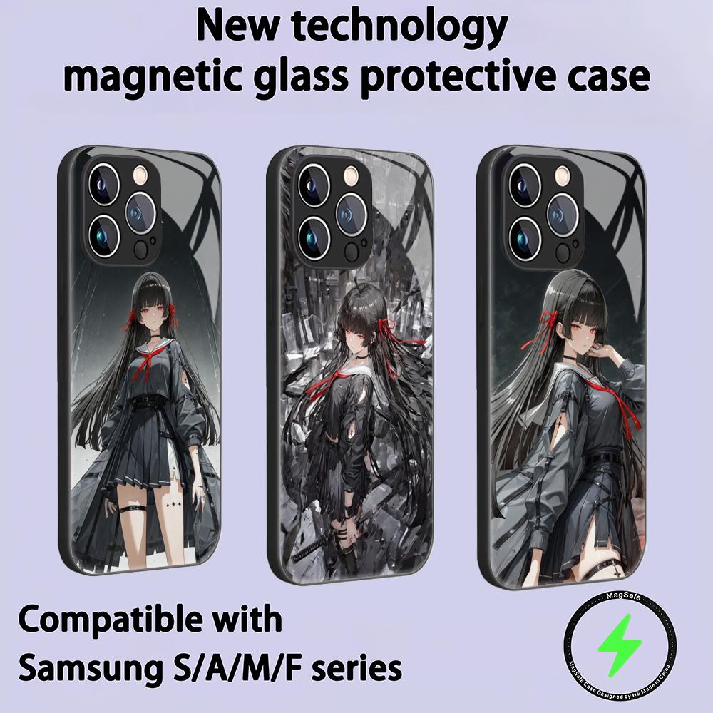 Phone Cases Iphone 12 - Funda Magnética de Vidrio Wuthering Waves