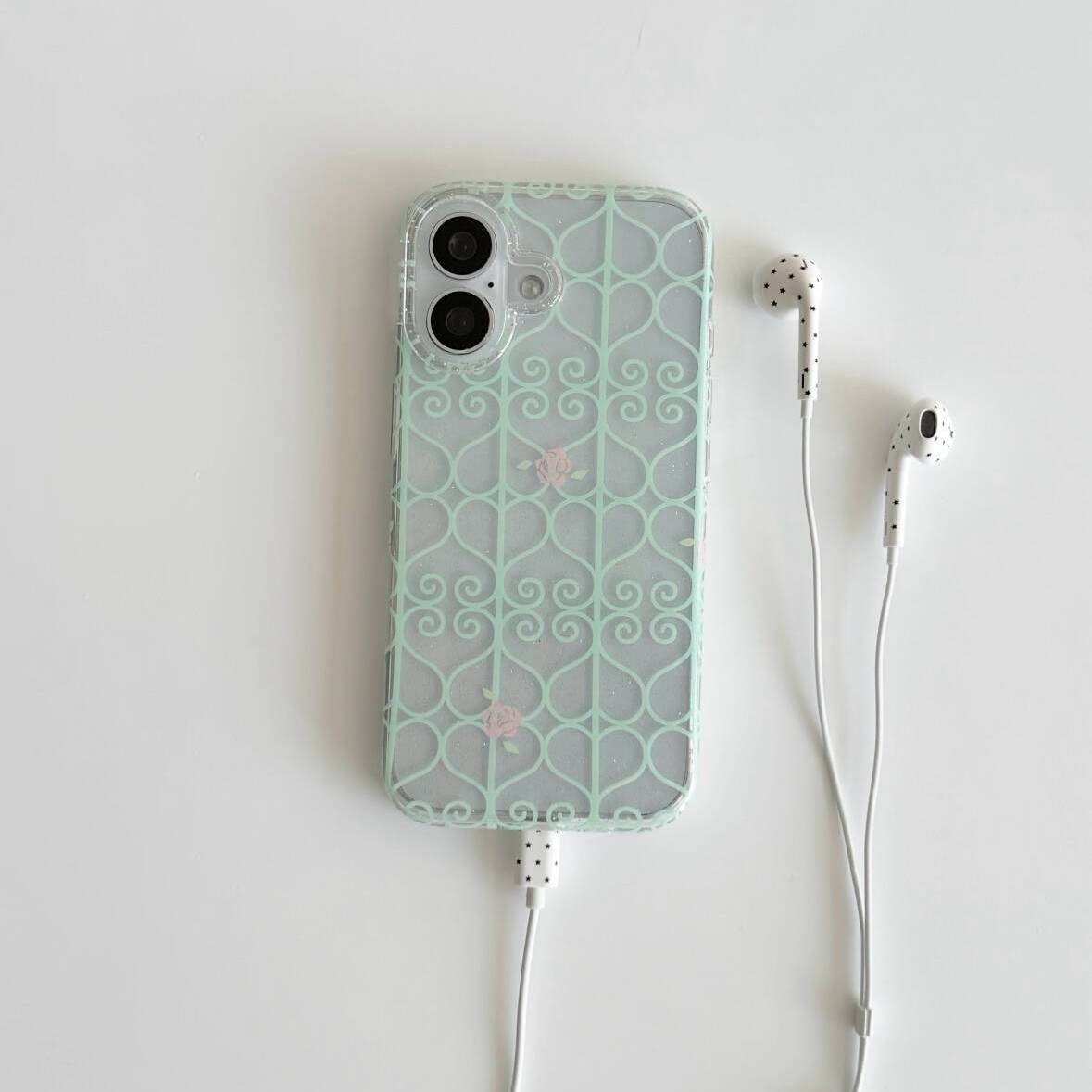Phone Cases Green - Funda Transparente para Teléfono con Ventana