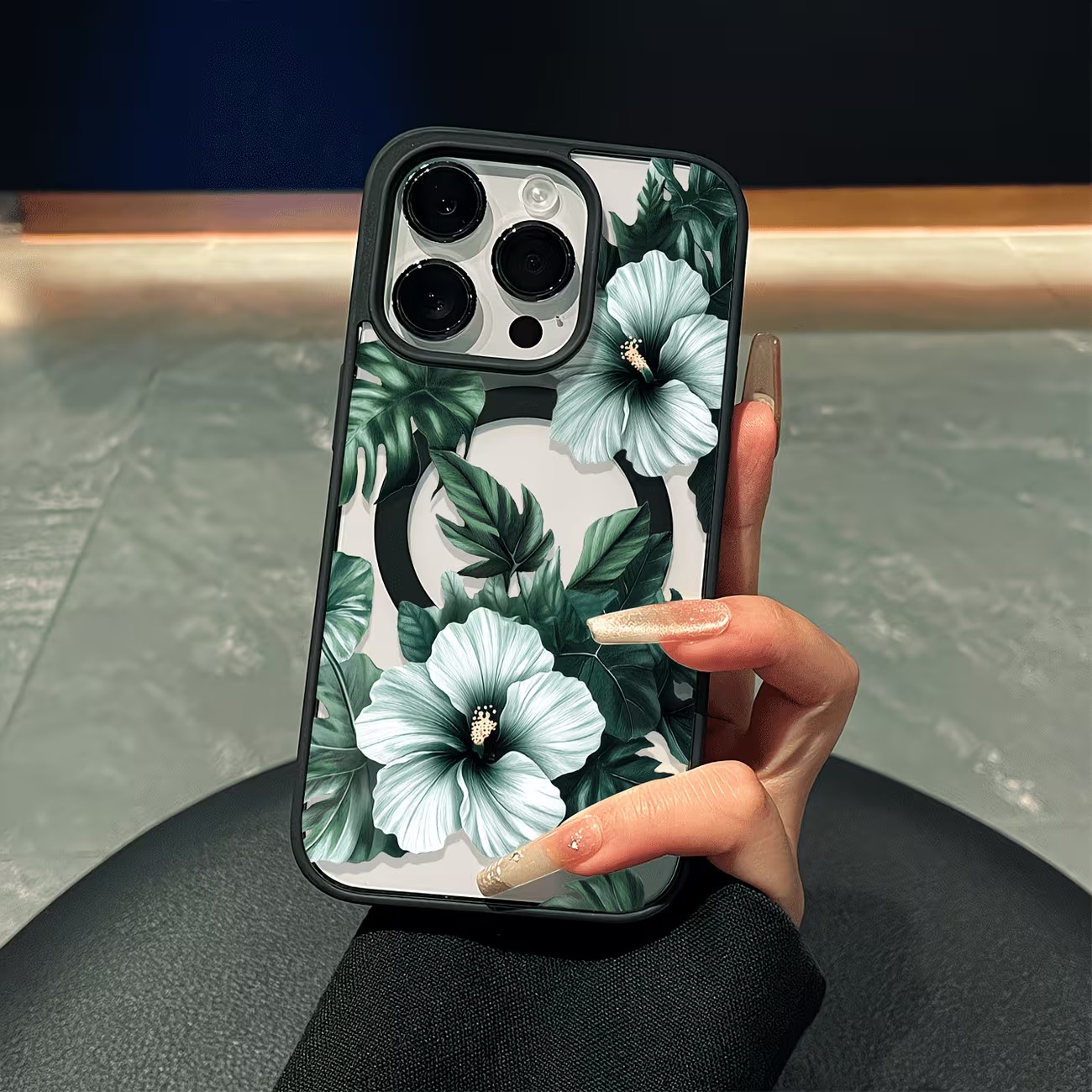Phone Cases Green - Funda para Teléfono con Estampado Floral