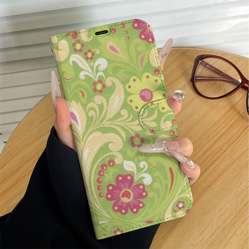 Funda de teléfono de cuero art - Flip Leather Case reseña y precio