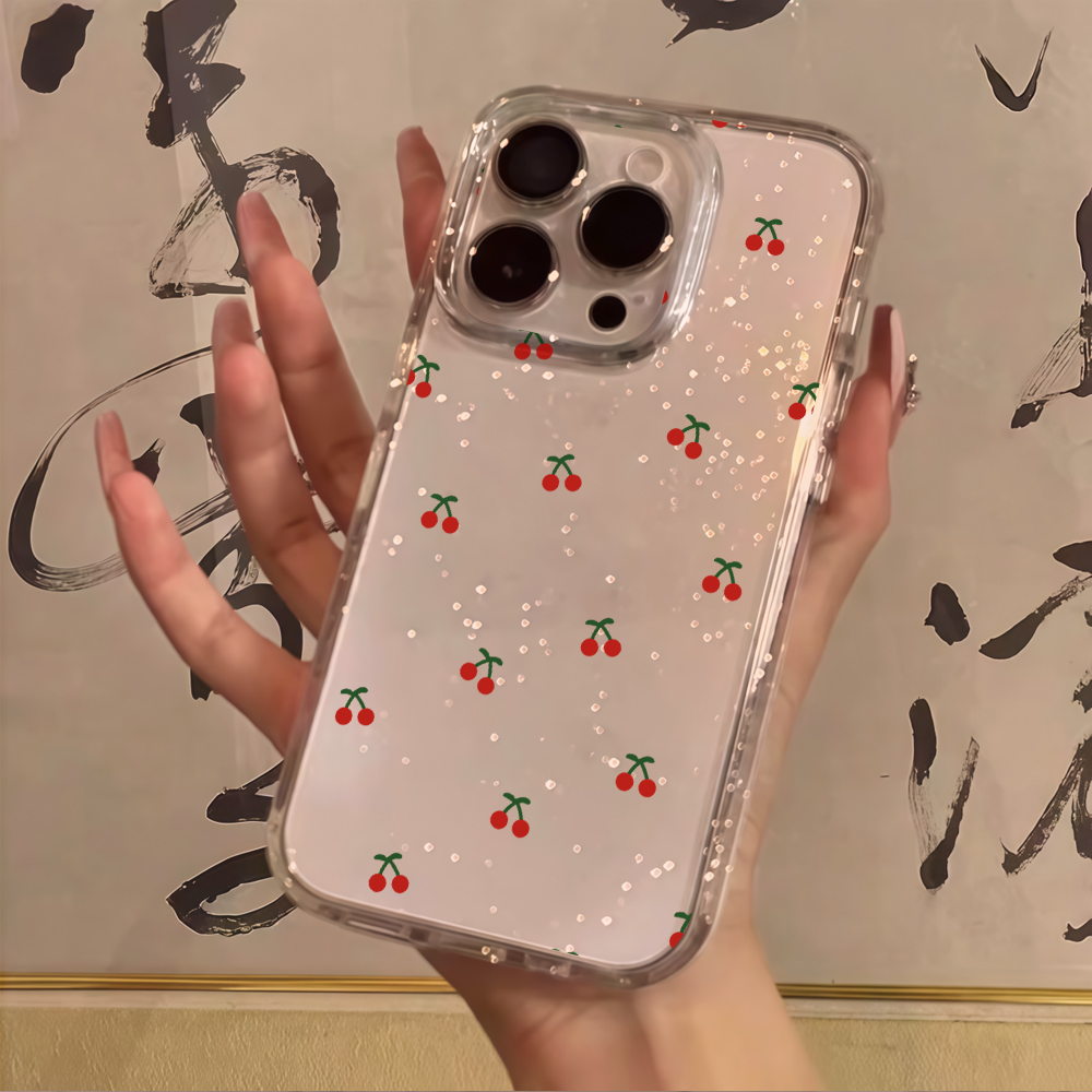 Funda Simple con Flores de Cer - Glitter Shockproof Case reseña y precio