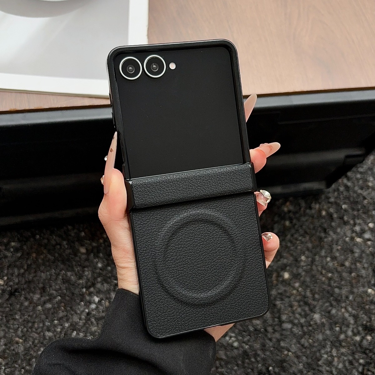 Funda magnética de cuero de lu - Flip Leather Case reseña y precio