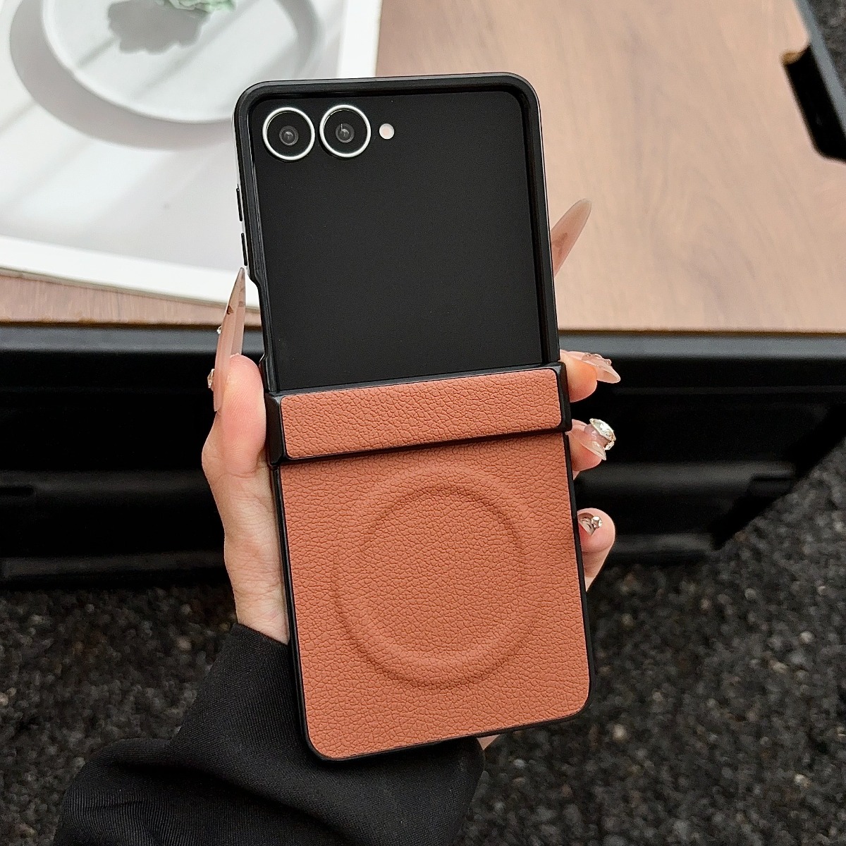 Funda magnética de cuero de lu - Flip Leather Case reseña y precio