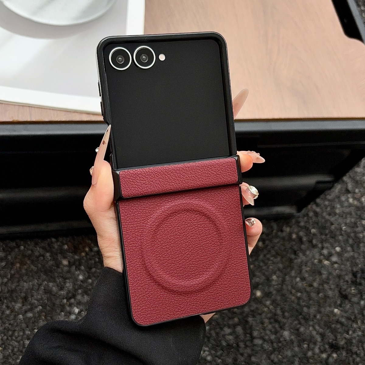 Funda magnética de cuero de lu - Flip Leather Case reseña y precio