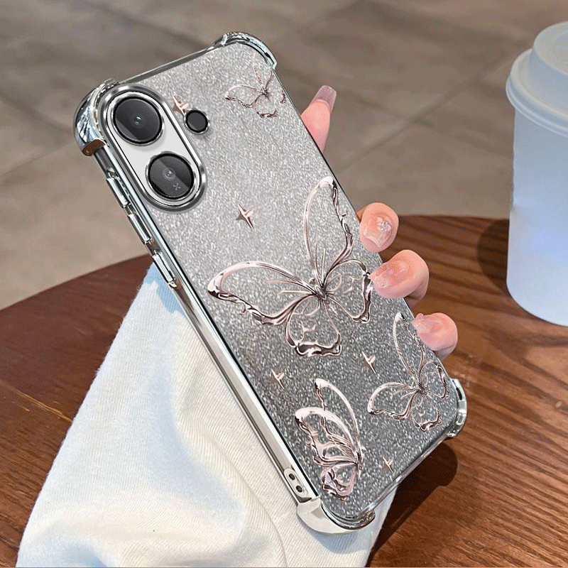 Funda protectora con revestimi - Glitter Shockproof Case reseña y precio