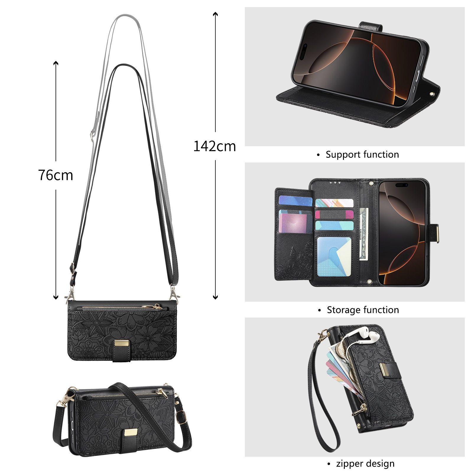 Funda de Cuero con Cremallera, - Flip Leather Case reseña y precio