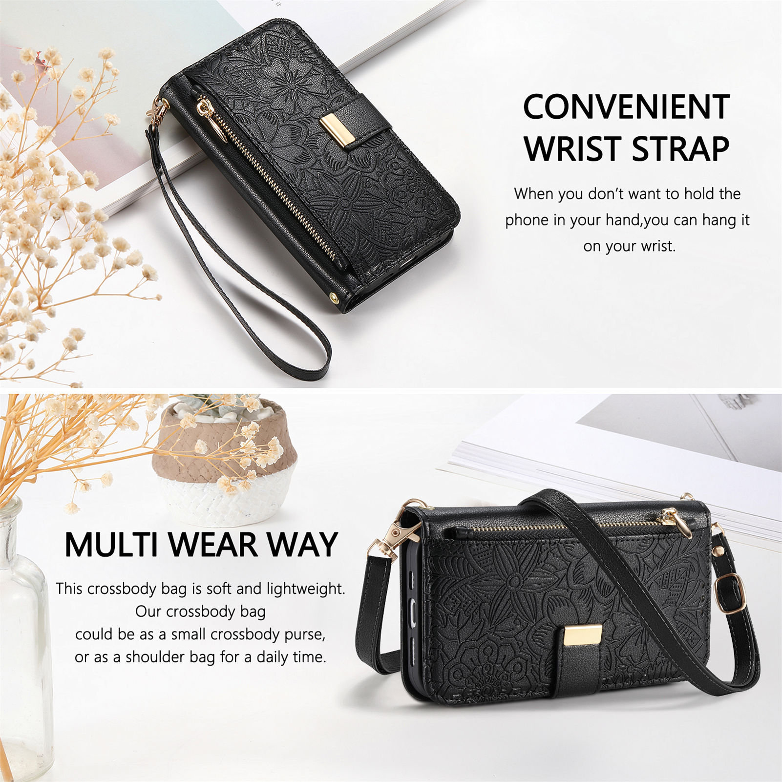 Funda de Cuero con Cremallera, - Flip Leather Case reseña y precio