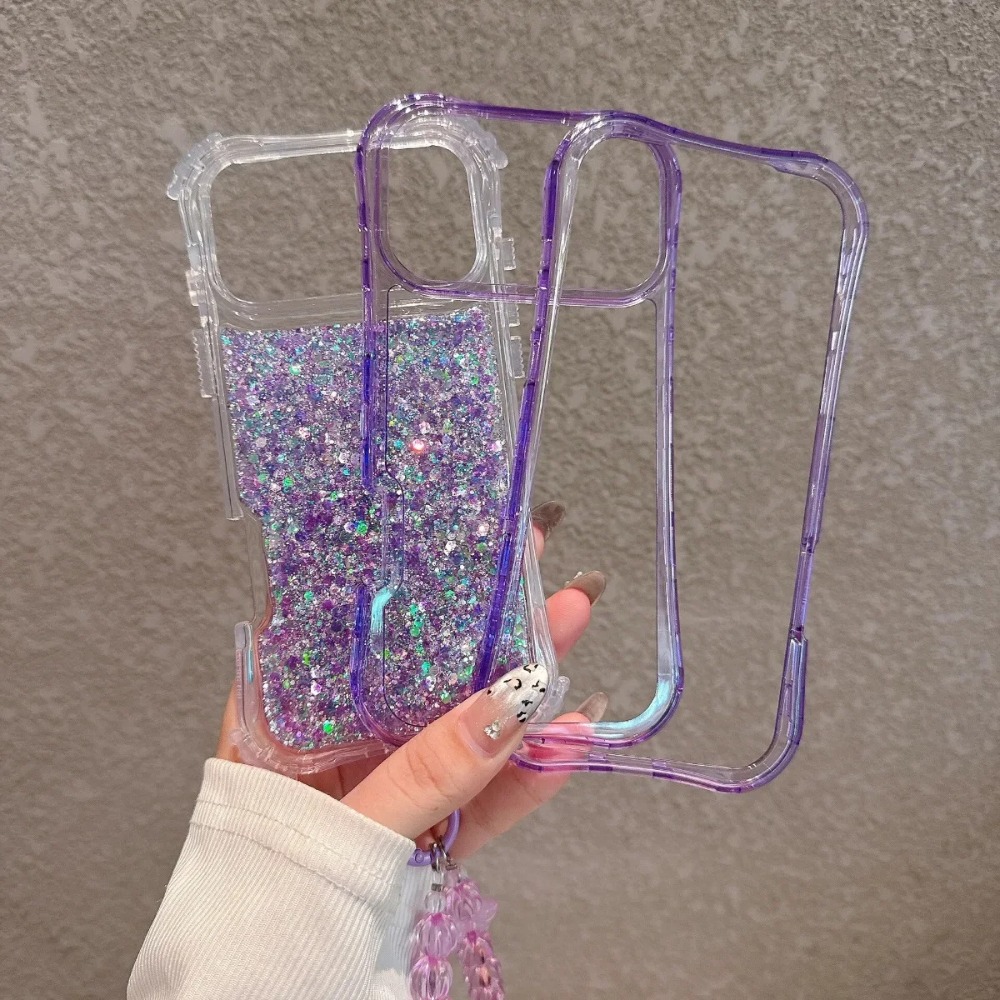 Funda Transparente de Lujo con - Glitter Shockproof Case reseña y precio