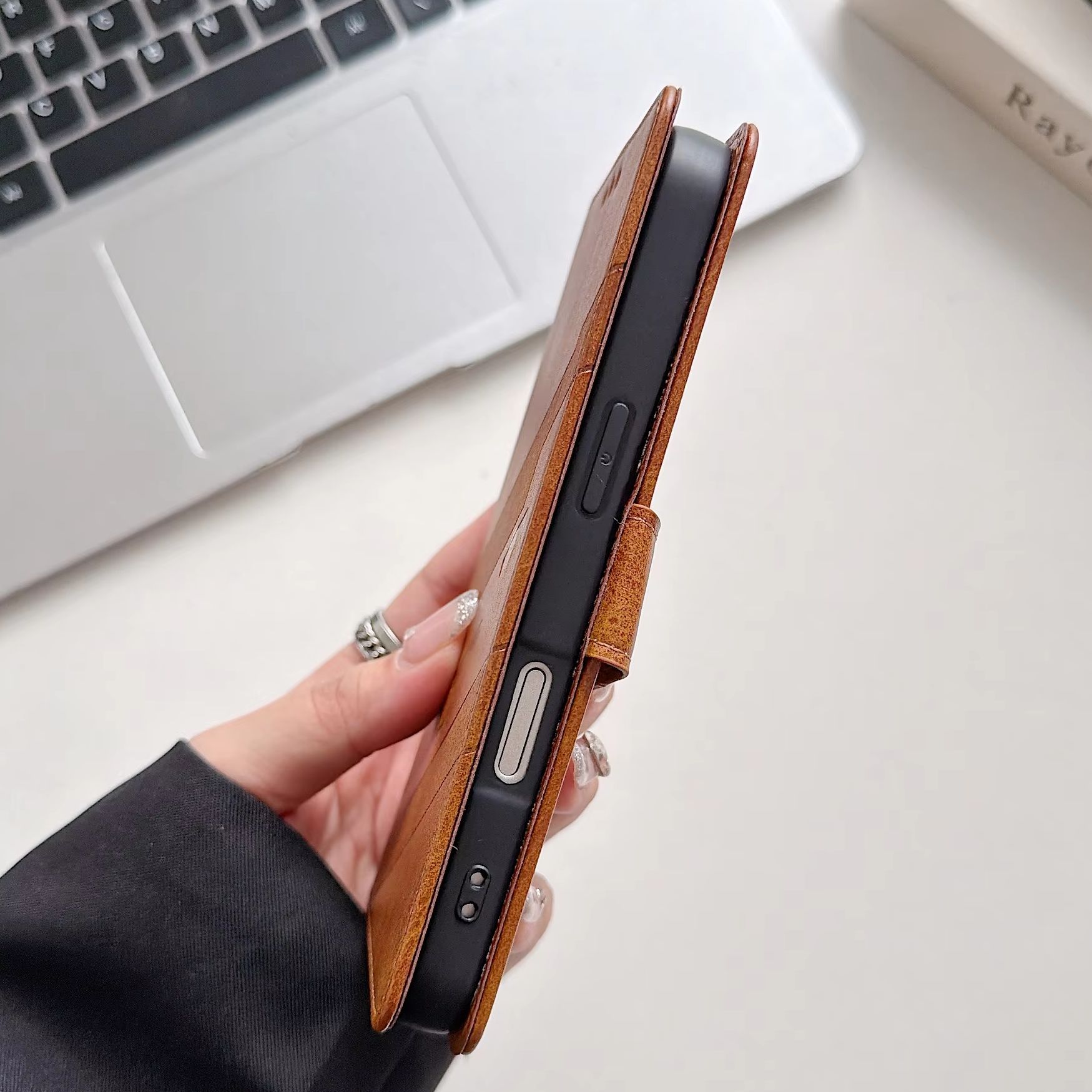 Funda de piel sintética tipo c - Flip Leather Case reseña y precio