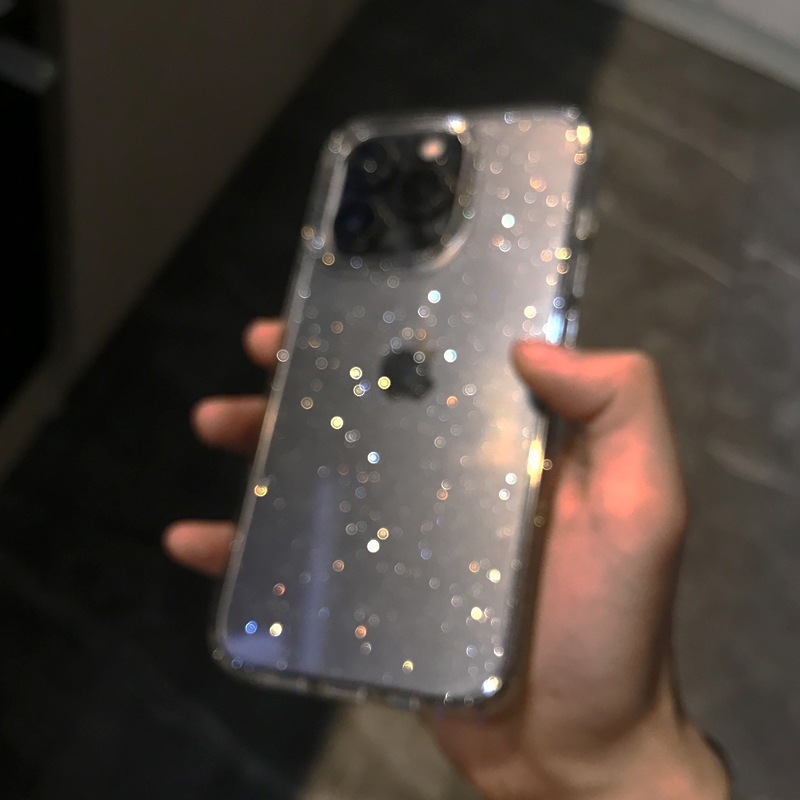 Funda de teléfono transparente - Glitter Shockproof Case reseña y precio