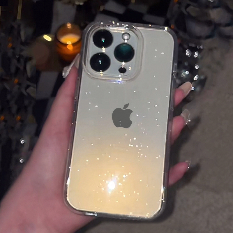 Funda de teléfono transparente - Glitter Shockproof Case reseña y precio