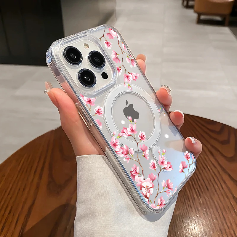 Funda de lujo con flores rosas - Phone Cases With Magsafe reseña y precio