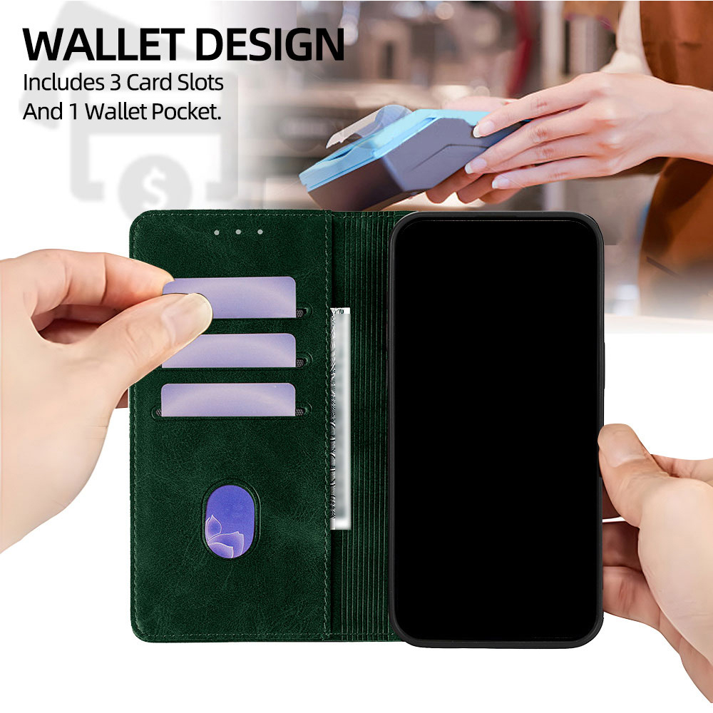 Funda tipo cartera magnética d - Flip Leather Case reseña y precio