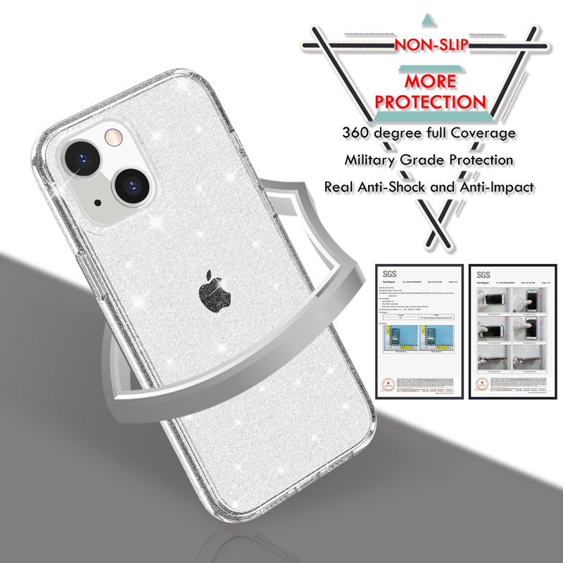 Funda con purpurina transparen - Phone Cases Xr reseña y precio