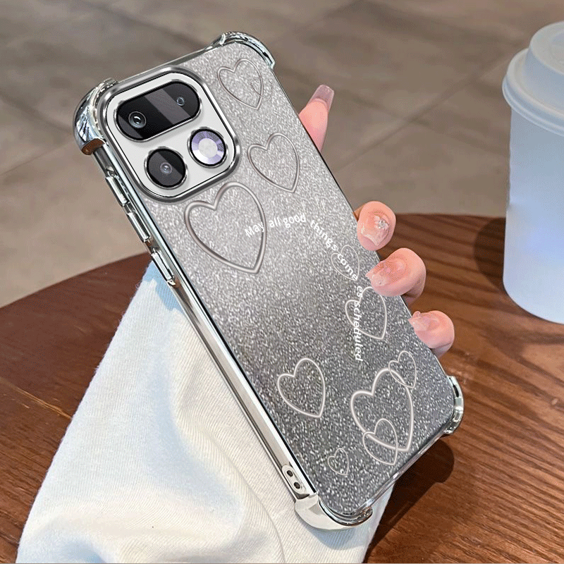 Funda protectora con revestimi - Glitter Shockproof Case reseña y precio