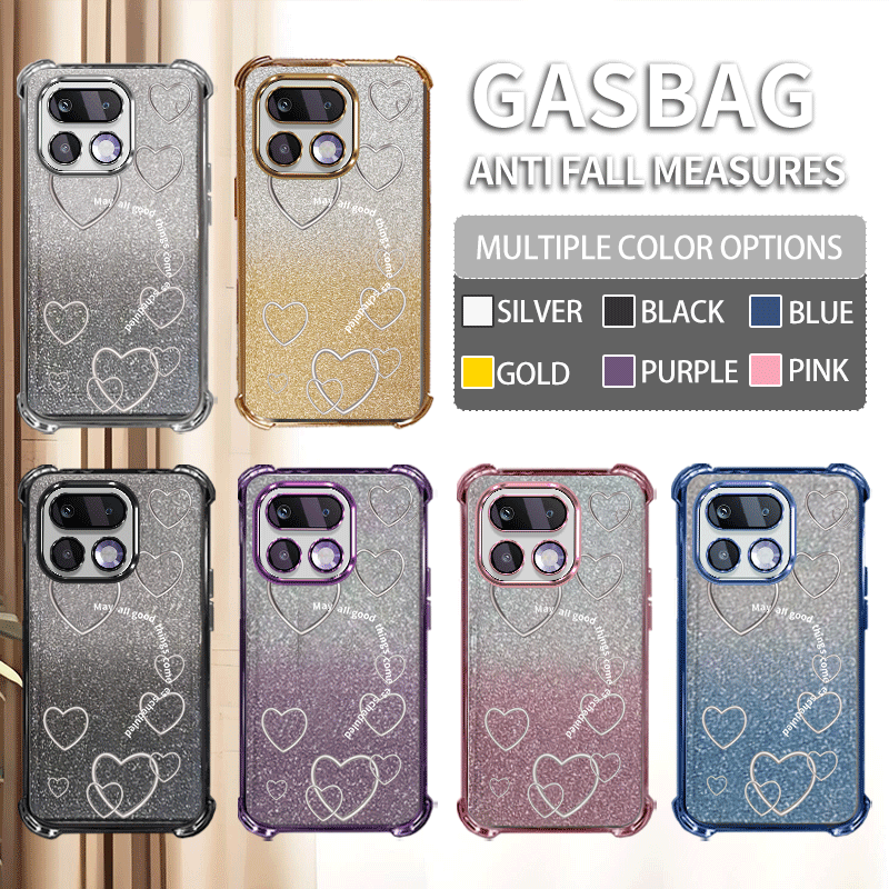 Funda protectora con revestimi - Glitter Shockproof Case reseña y precio
