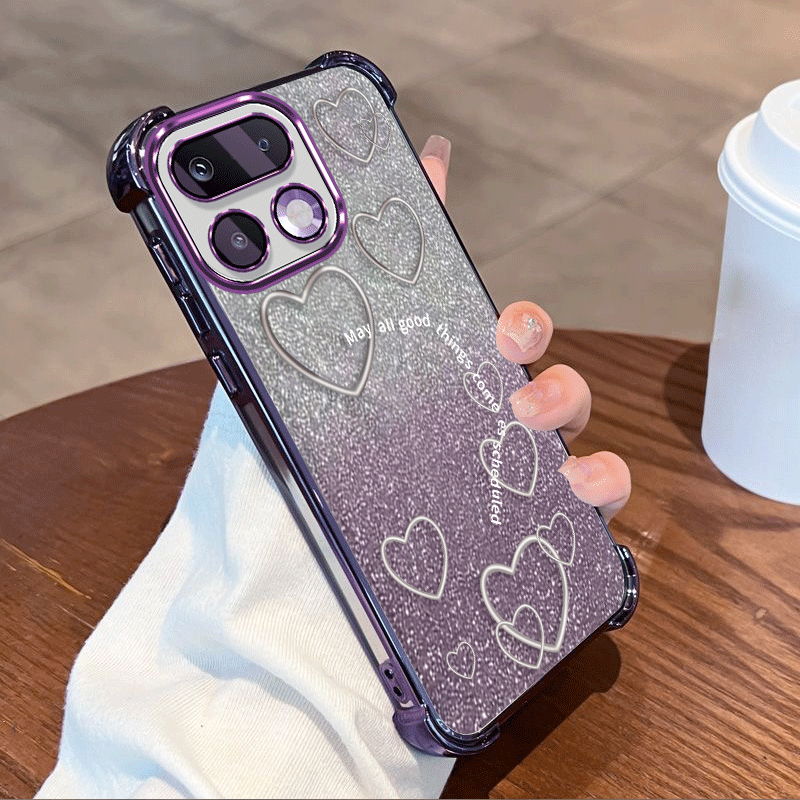 Funda protectora con revestimi - Glitter Shockproof Case reseña y precio